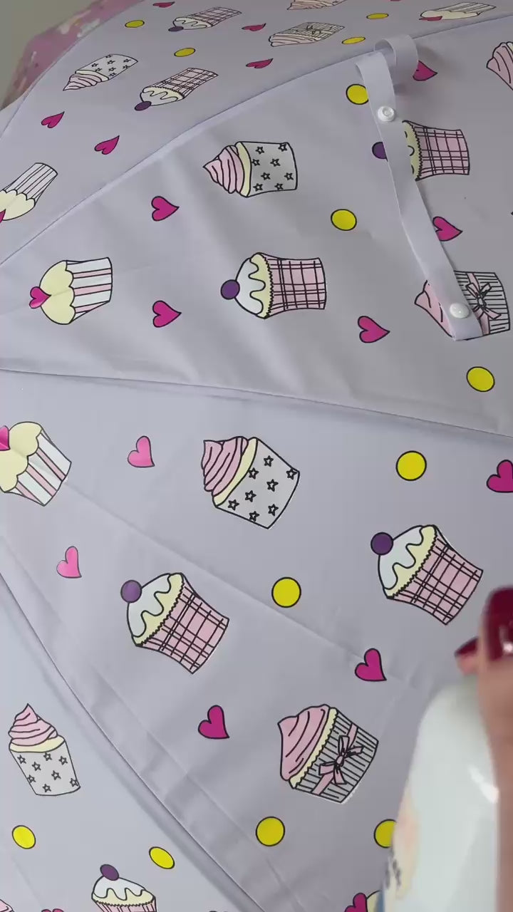 Paraguas Infantil Bastón Pastel