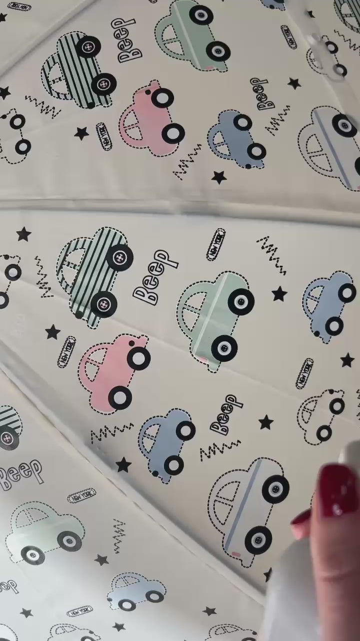 Paraguas Infantil Bastón Pastel