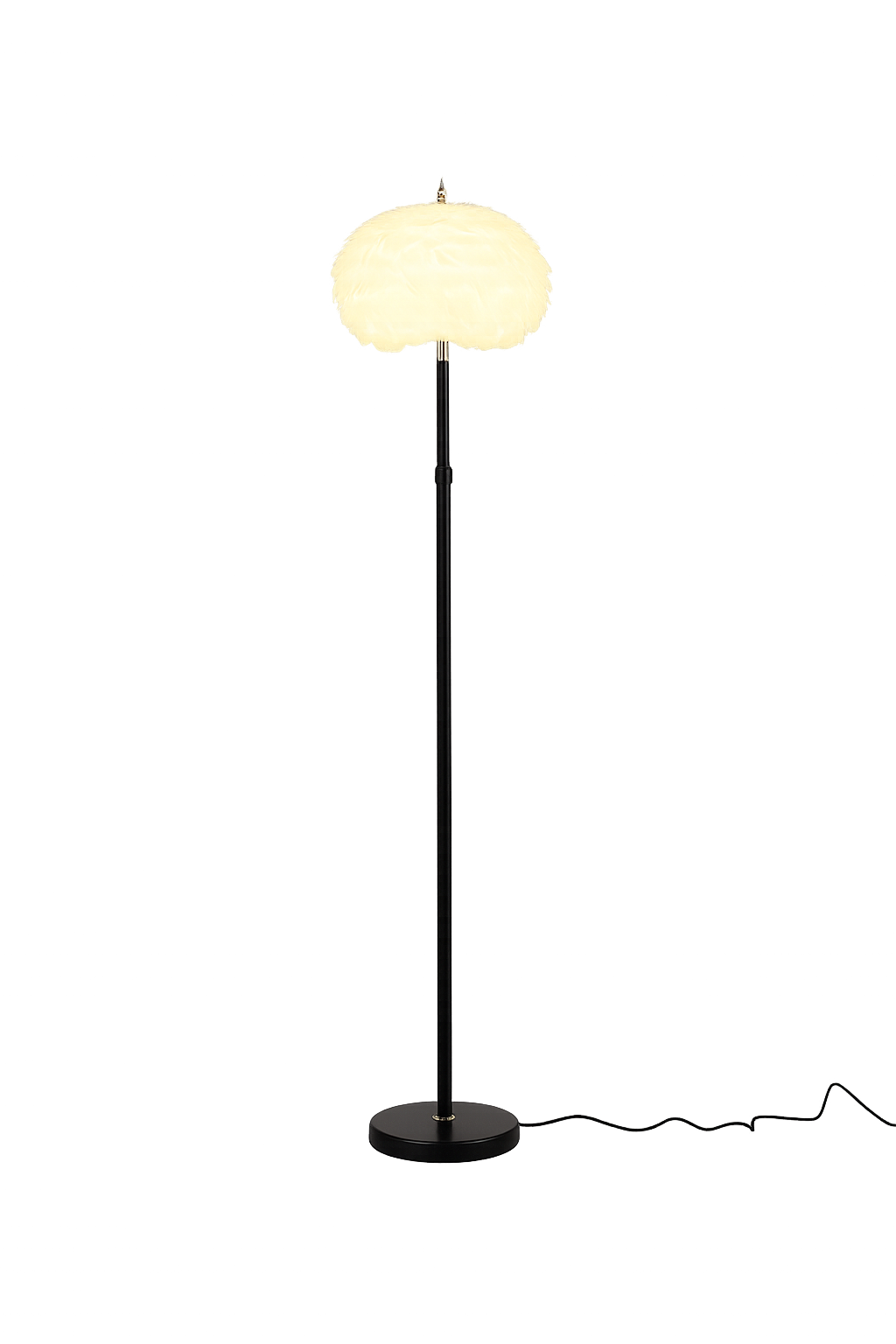 Lámpara de pie blanco