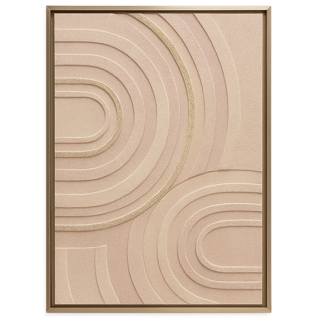 Cuadro Relieve  Beige
