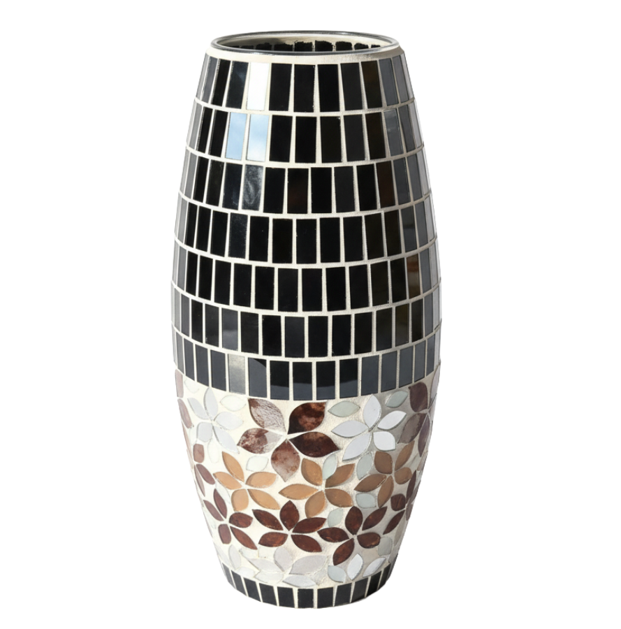 Jarrón de Mosaico Ovalado