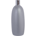 Florero cerámico gris metálico-1