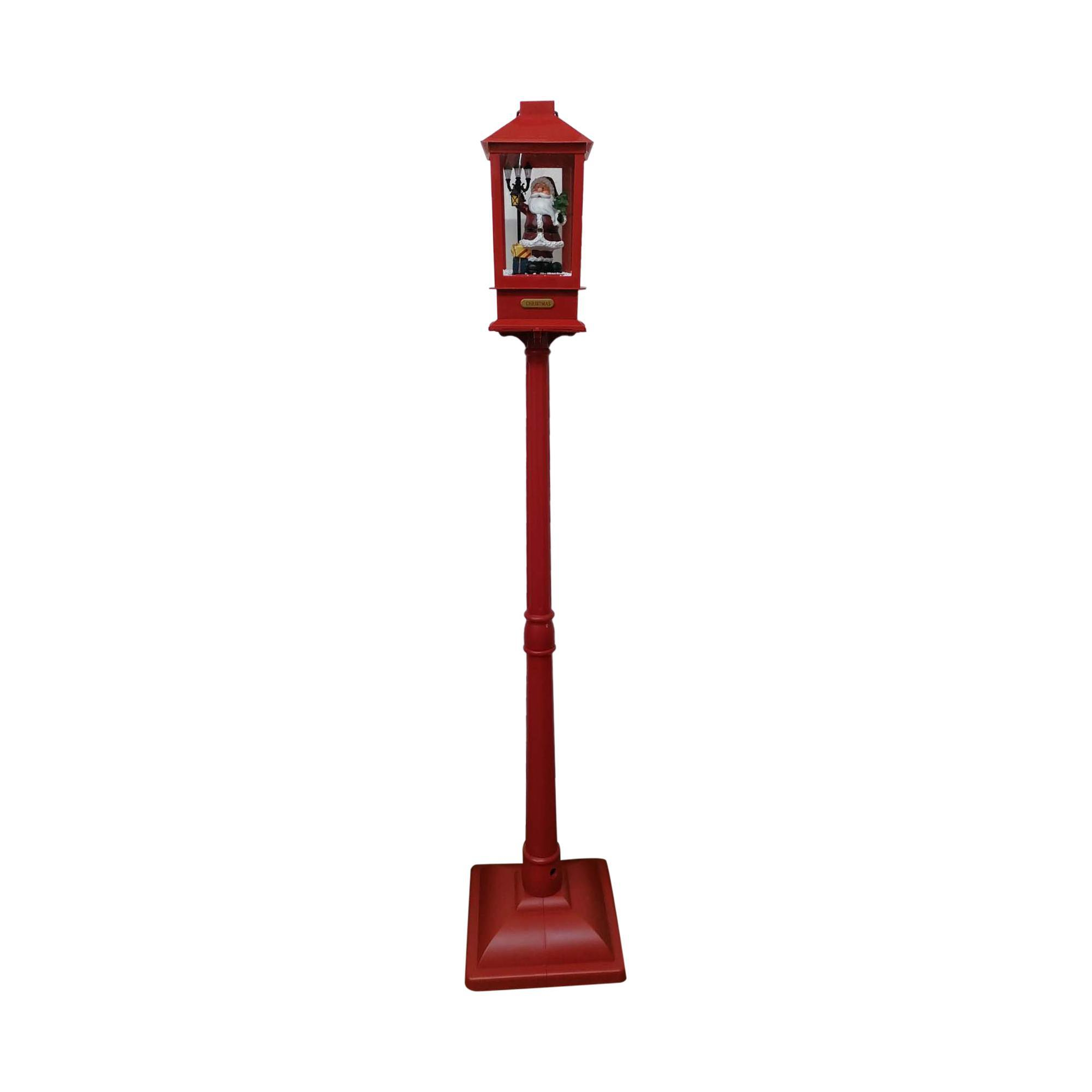 Poste farol navideño