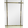Espejo rectangular dorado