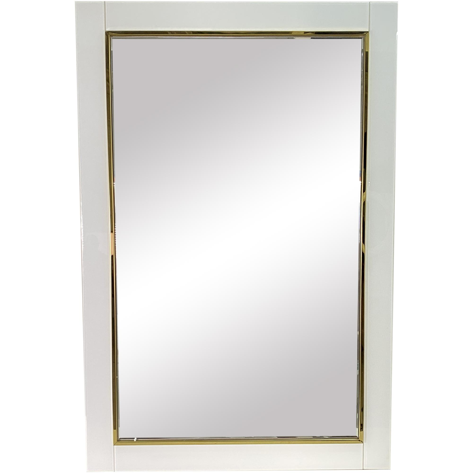 Espejo plata rectangular moderno