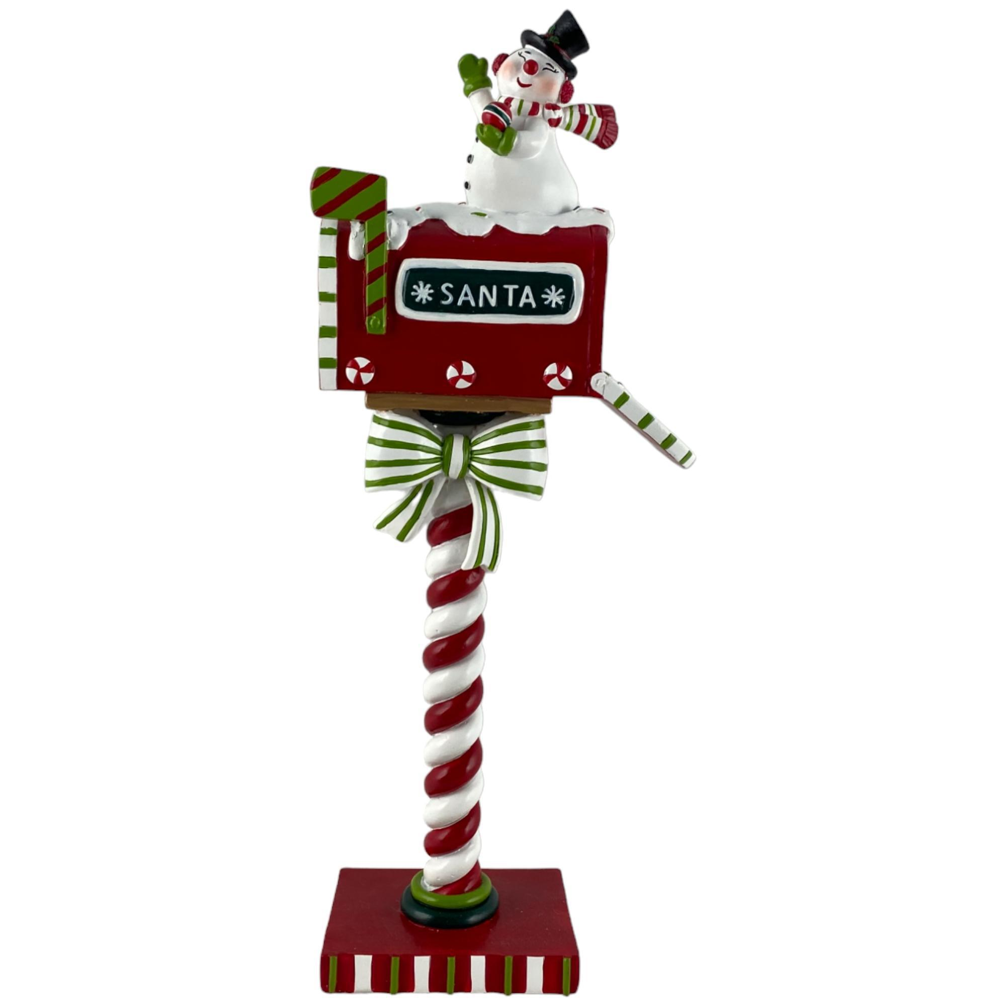 Buzón navideño con bastón