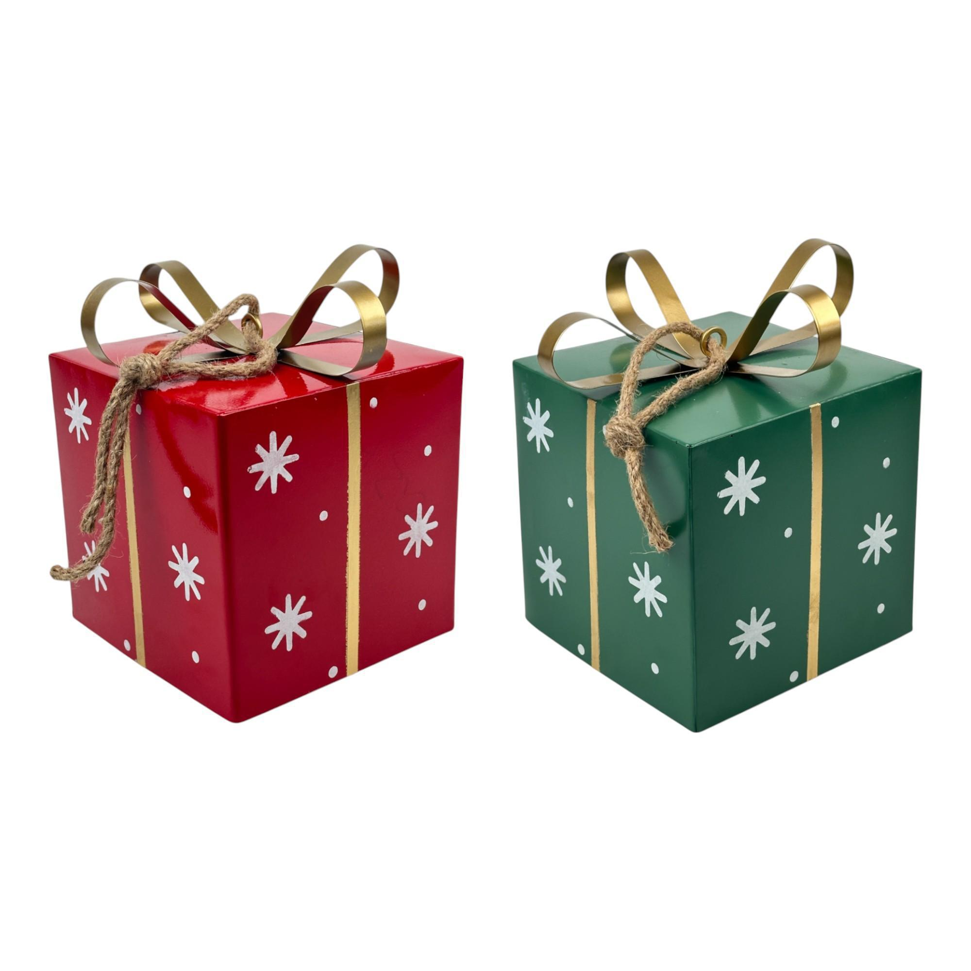 Set de regalos navideños rojo y verde