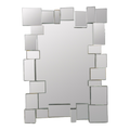 Espejo rectangular plateado