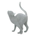 Gato plateado decorativo