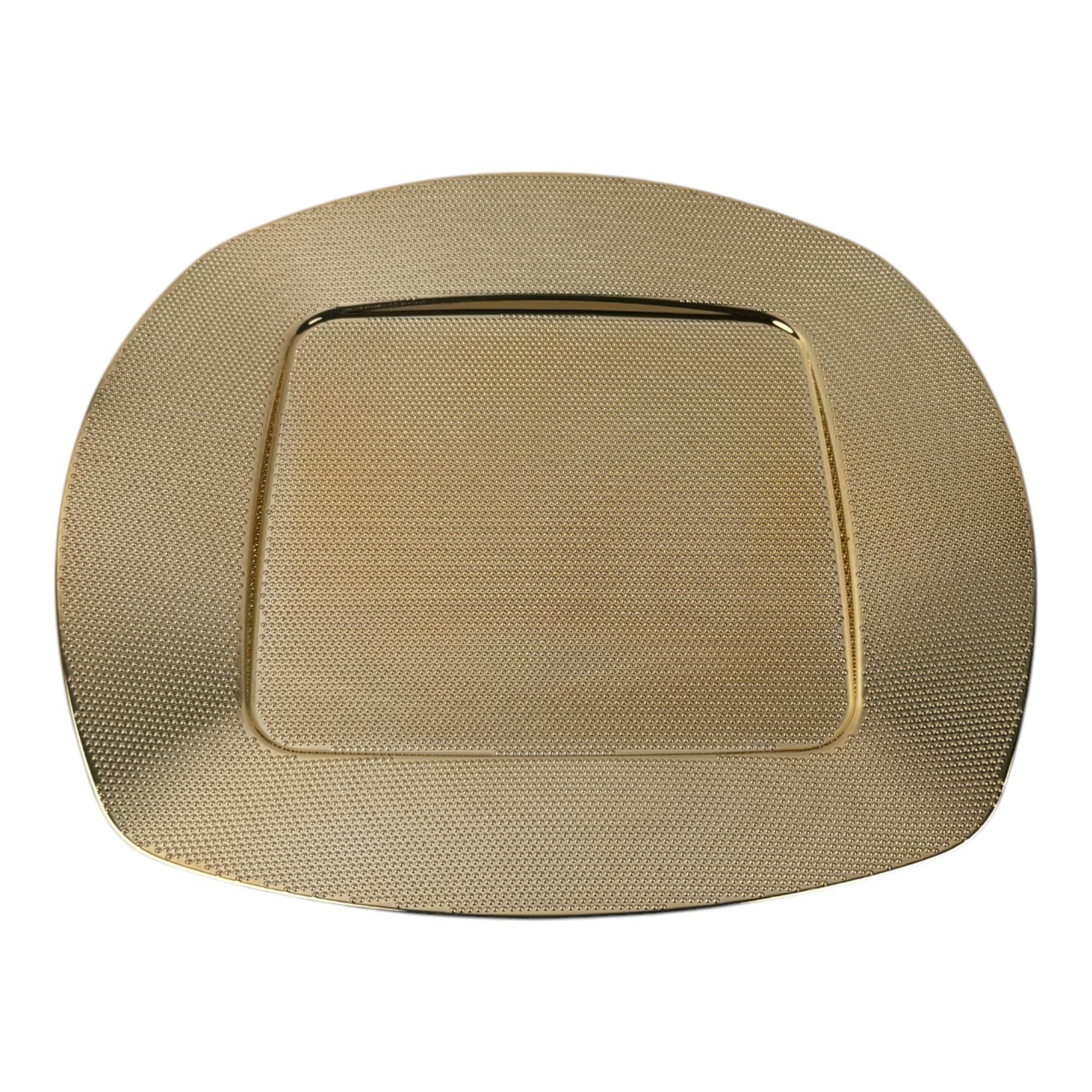Plato base dorado