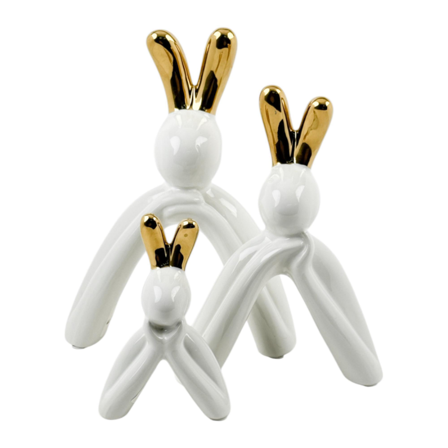 Set Conejos blancos