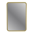 Espejo rectangular con marco dorado