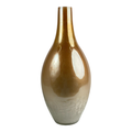 Florero metálico dorado mate alargado