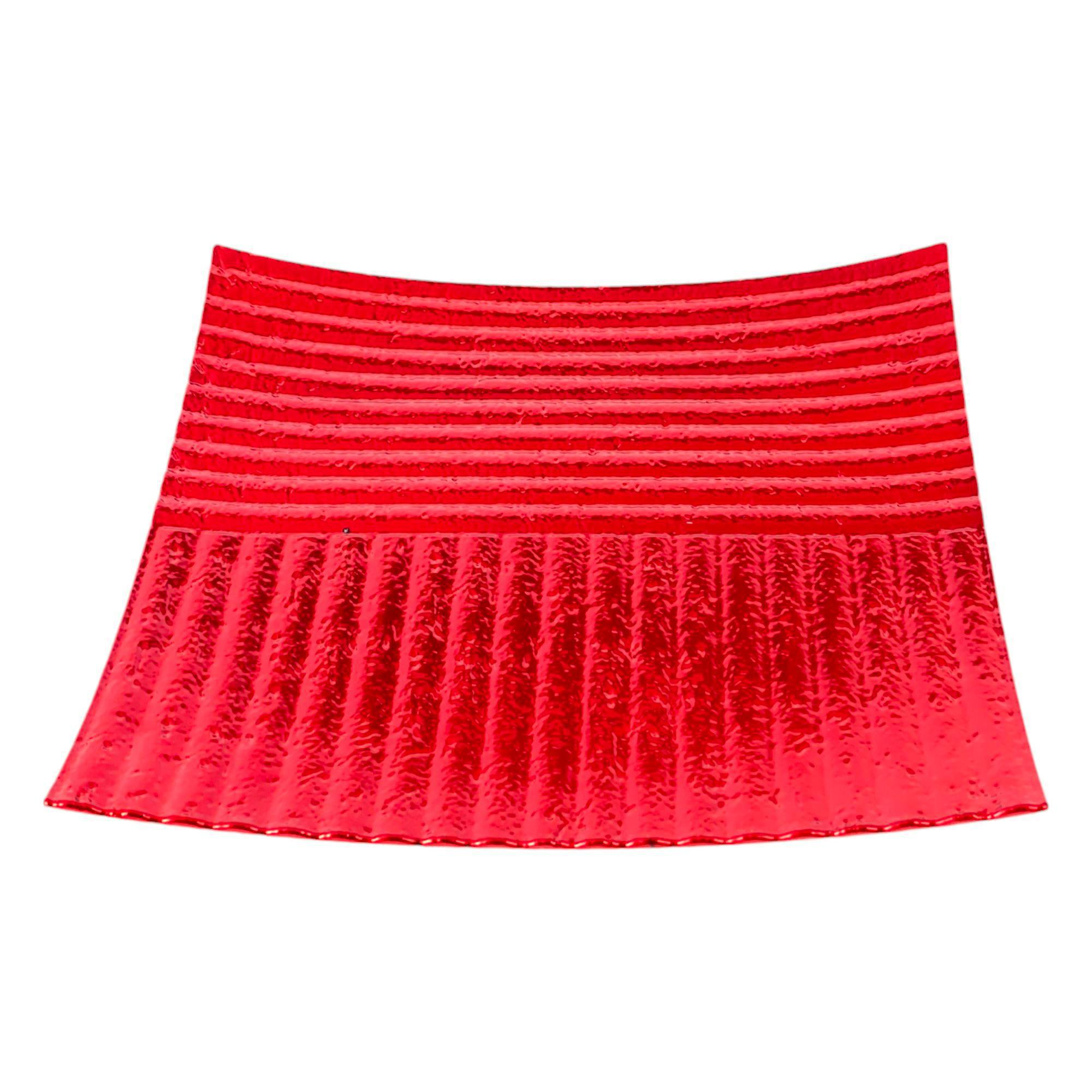 Base cuadrada roja decorativa