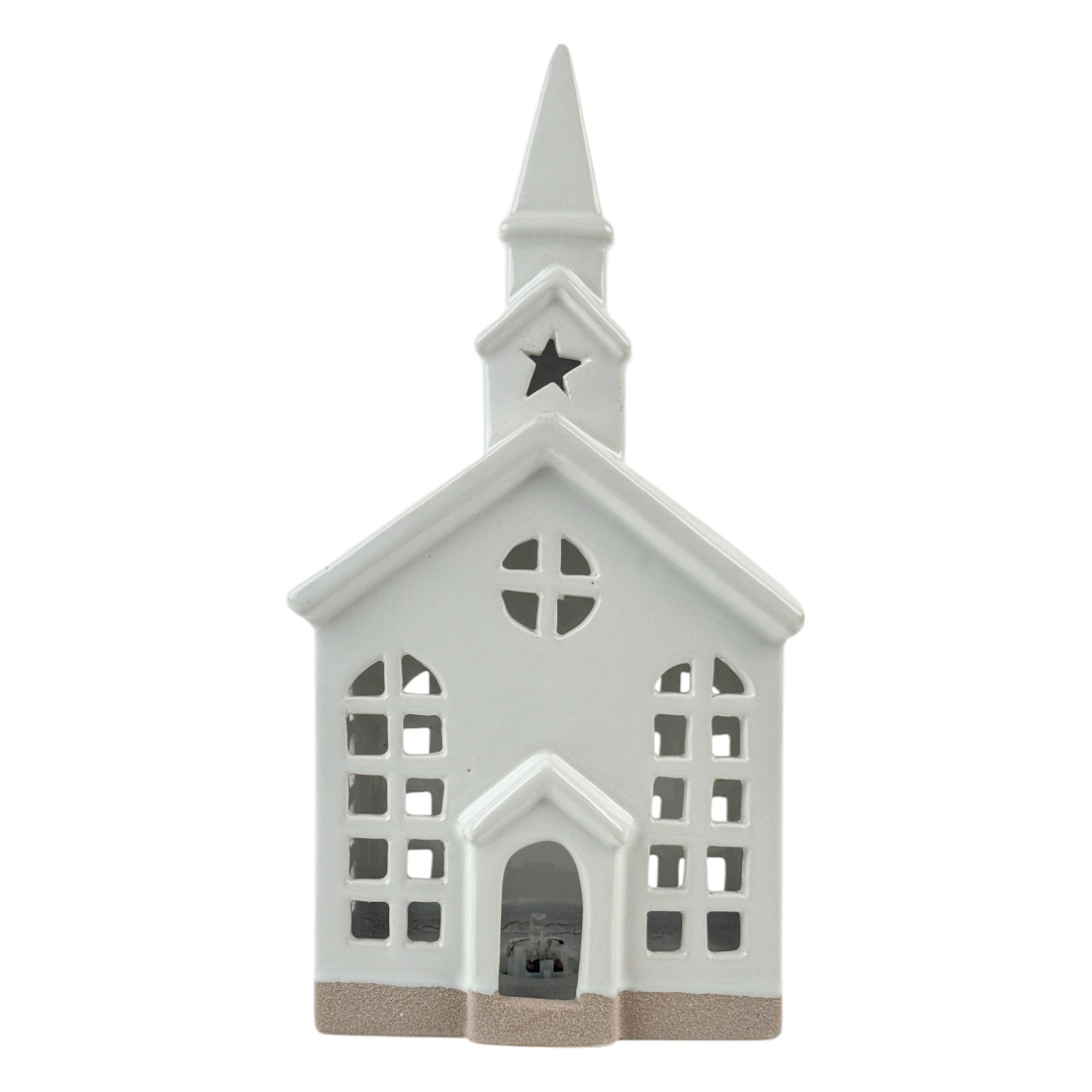 Iglesia blanca decorativa