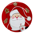 Plato Base decorativo Santa con taza