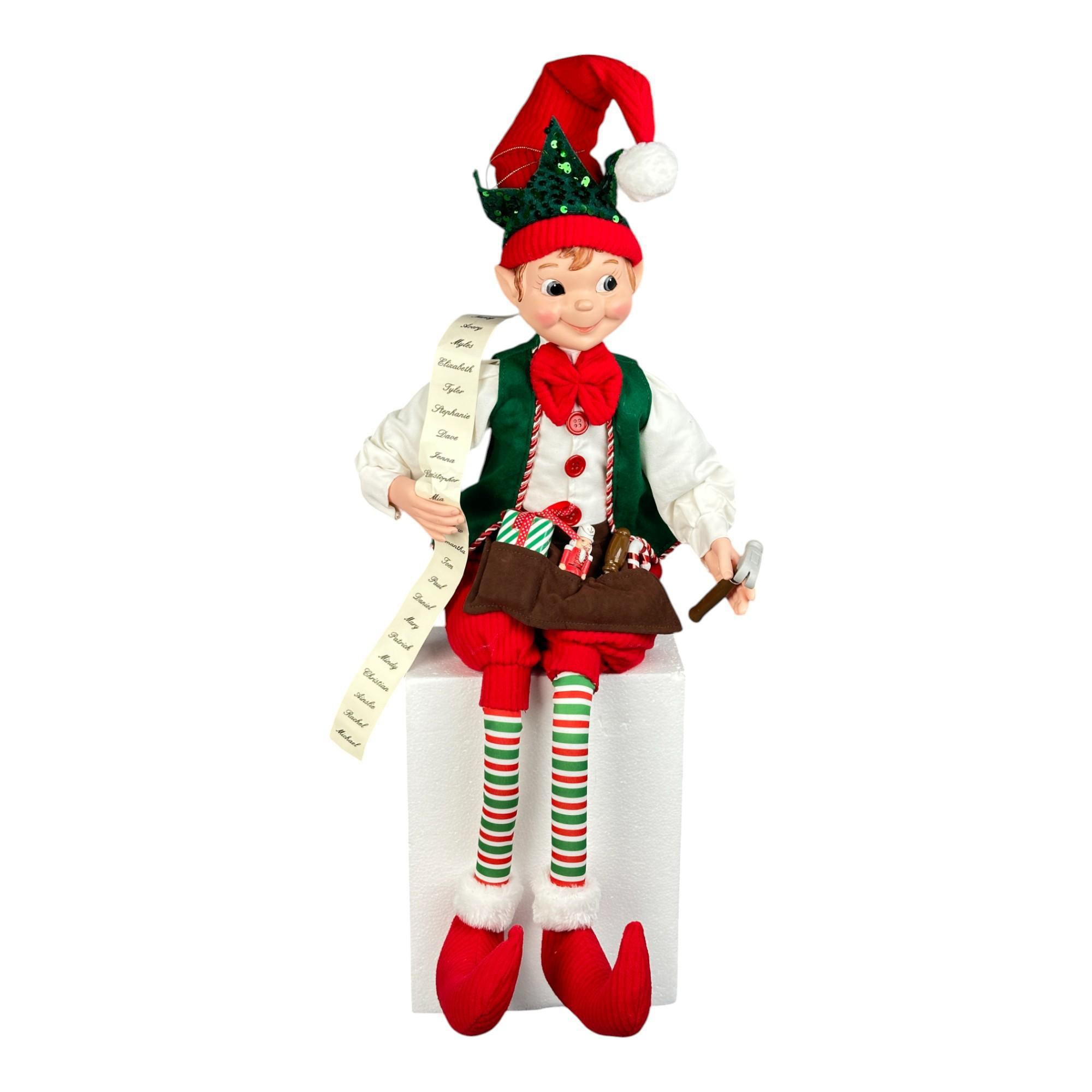 Duende con lista y gorro en punta