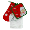 Set navideño de cocina con guante y agarradera