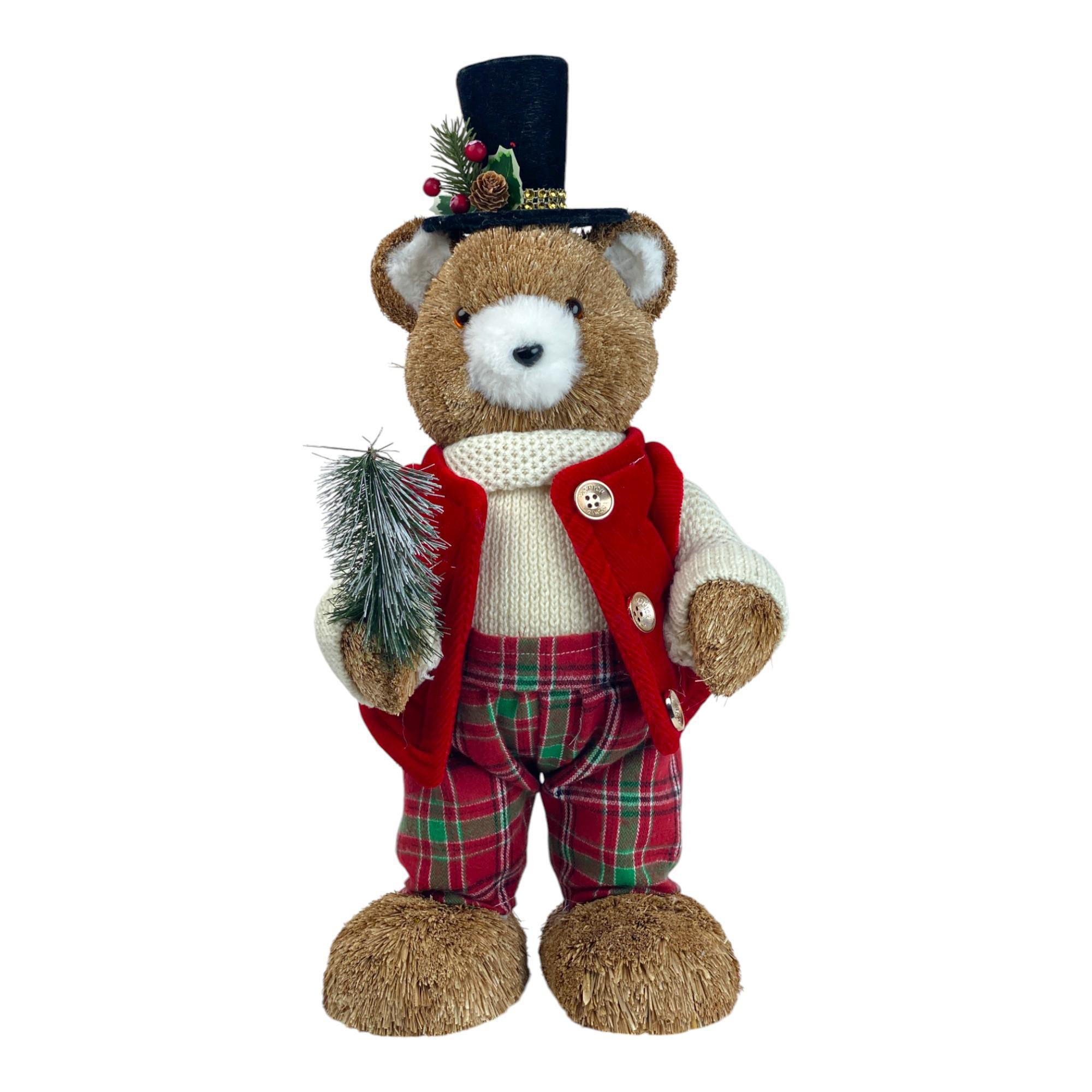 Oso navideño con tambor