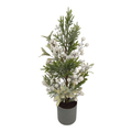 Árbol nevado artificial en maceta