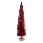 Árbol cónico rojo navideño