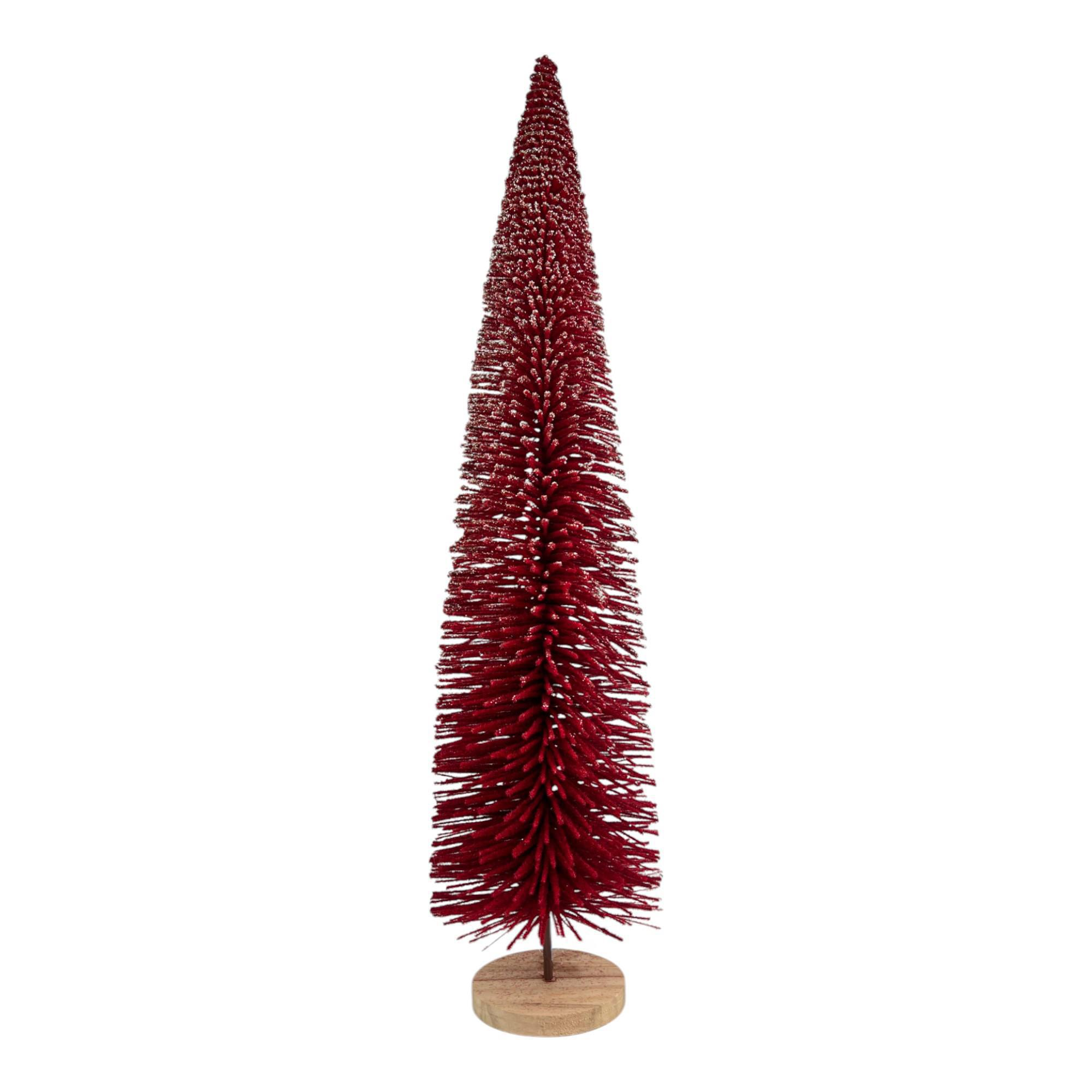 Árbol cónico rojo navideño