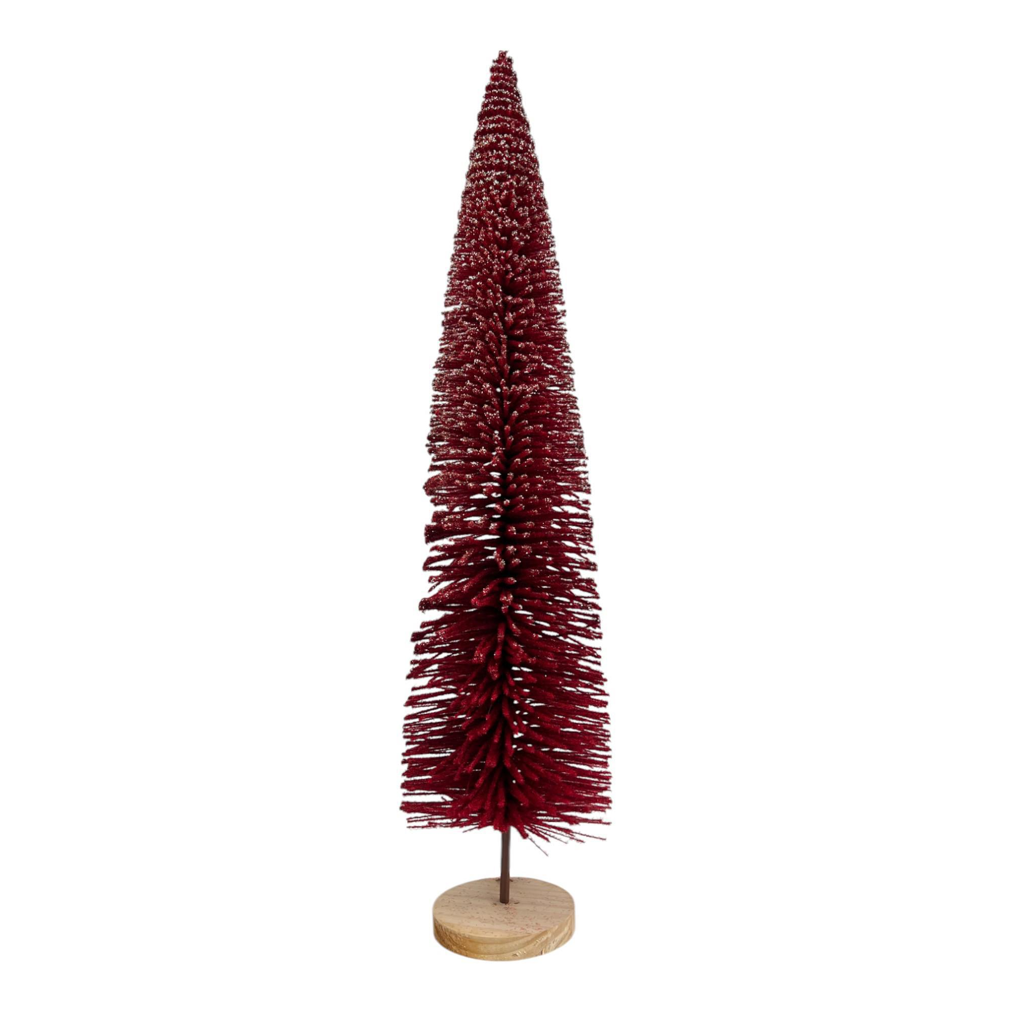 Árbol cónico rojo navideño