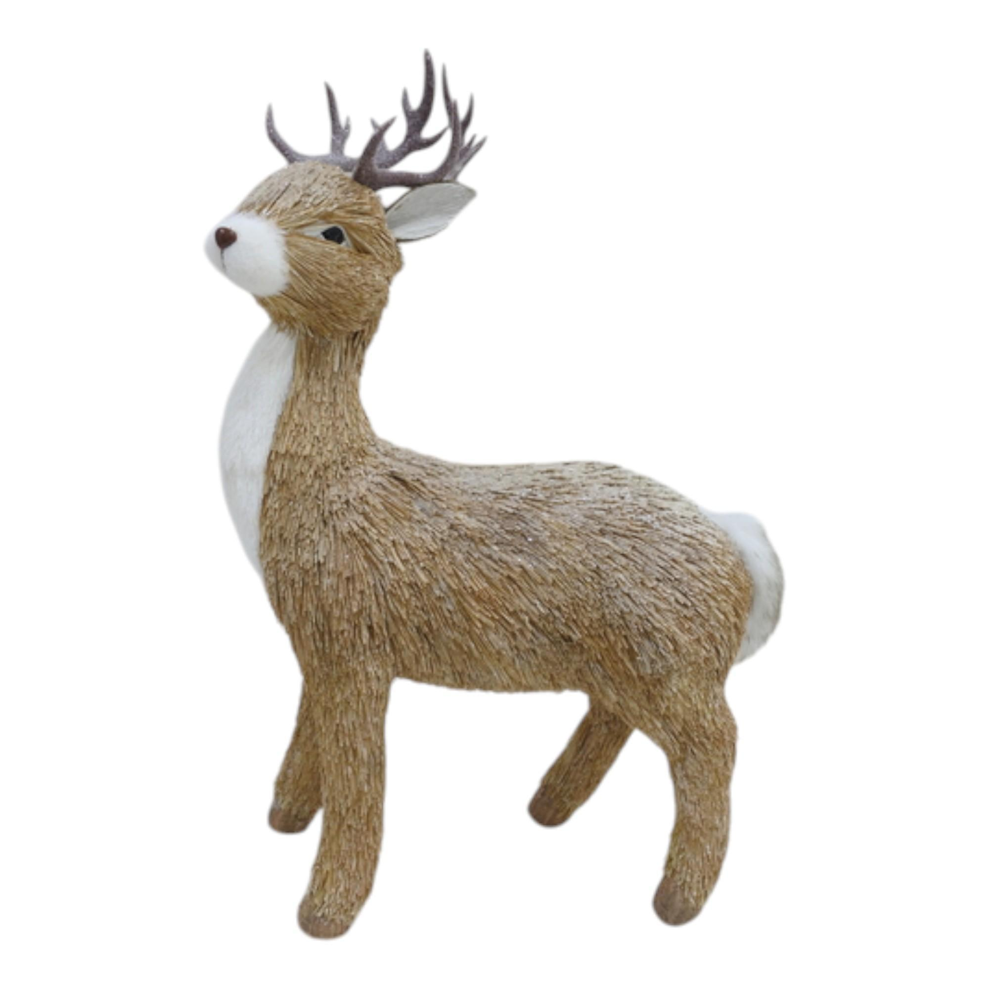 Venado decorativo de pie con astas