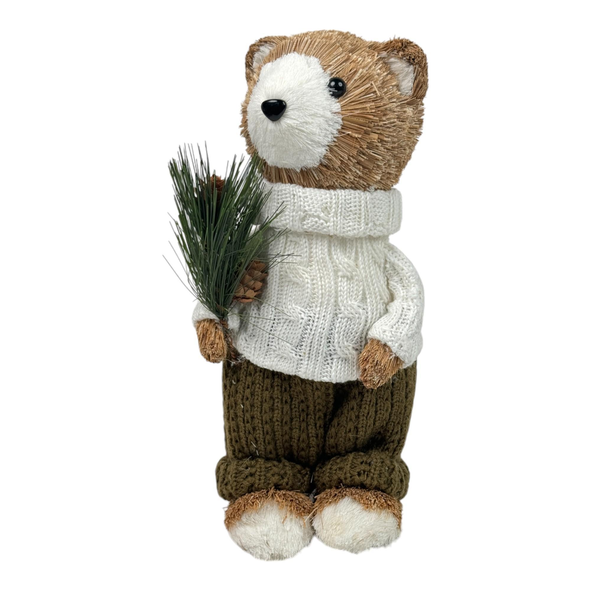 Figura oso navideño