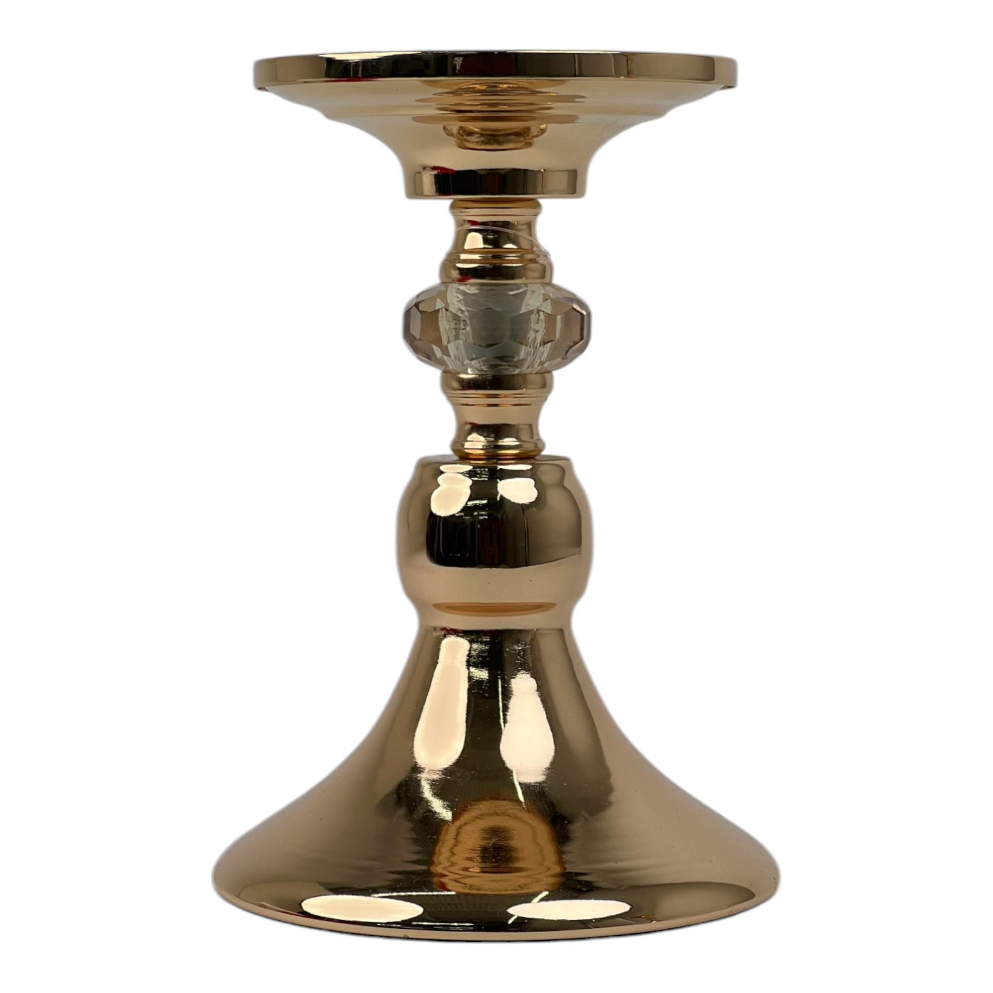 Candelabro dorado bajo