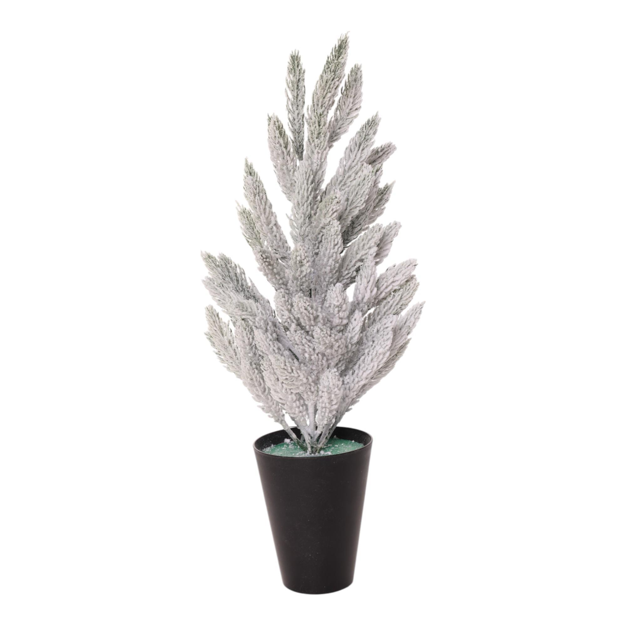 Arbol navideño nevado